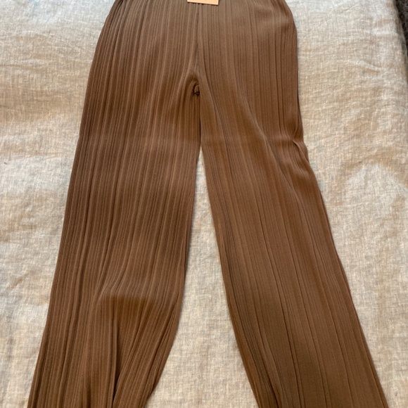 Marijane Pant - Textured Knit :: Light Ash S - Picture 4 of 6